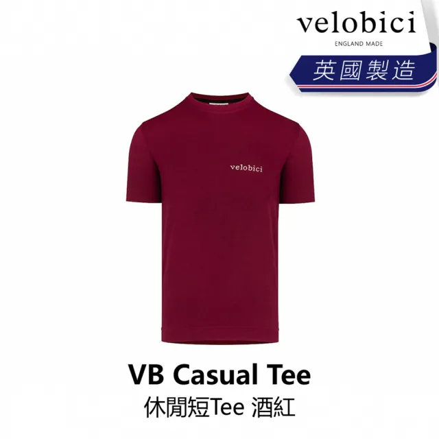 【velobici】Casual Tee 休閒短Tee 酒紅(B6VB-CTE-REXXXN)