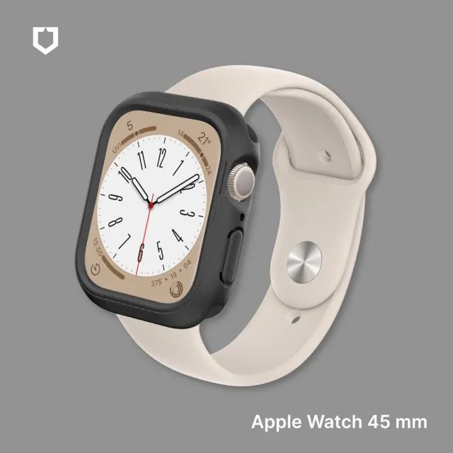 【RHINOSHIELD 犀牛盾】Apple Watch S9/8/7 45mm CrashGuard NX模組化防摔邊框手錶保護殼
