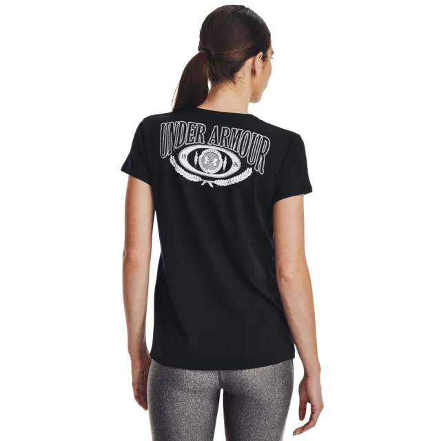 【UNDER ARMOUR】UA 女 Training Graphics短T-Shirt _1377942-001(黑)