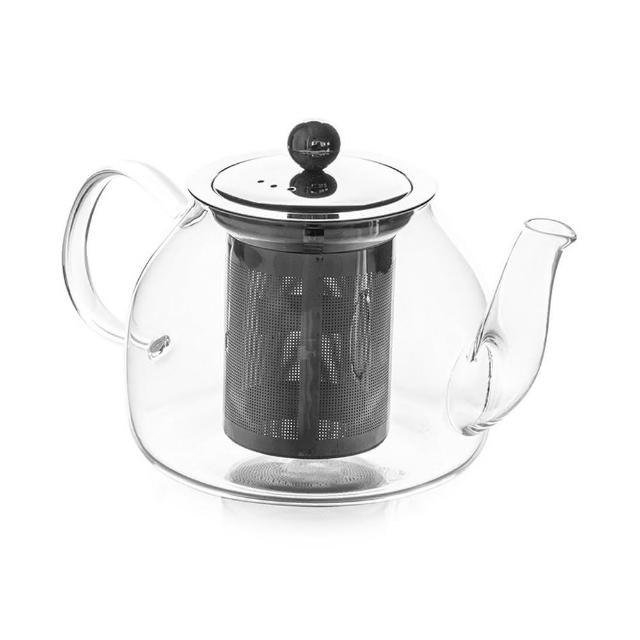 【Luigi Ferrero】歐洲 Coffeina玻璃濾茶壺 800ml / 泡茶 下午茶 茶具