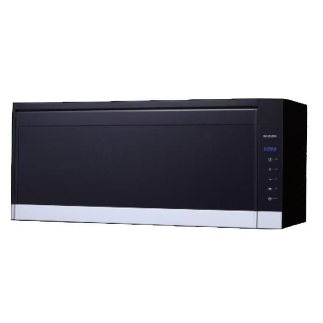 【SAKURA 櫻花】80公分懸掛式臭氧殺菌烘碗機 黑色(Q-7583L基本安裝)