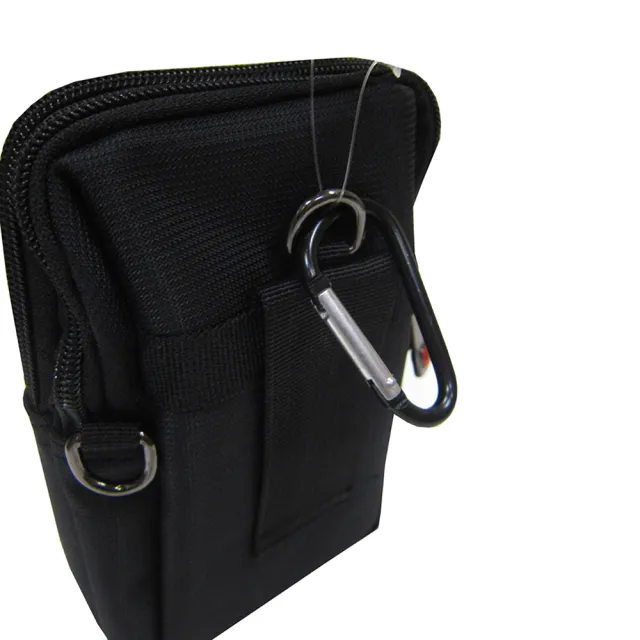 【OverLand】腰包小容量外掛二層主袋(可5.5寸手機防水尼龍布隨身包工作袋可穿過皮帶外掛式多功能)