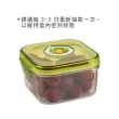 【Luigi Ferrero】抽真空密封保鮮盒 綠1.4L(收納盒 環保餐盒 便當盒 野餐)