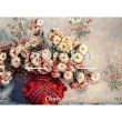 《菊花》莫內Monet．印象派畫家 世界名畫 經典名畫 風景油畫-白框40x60CM