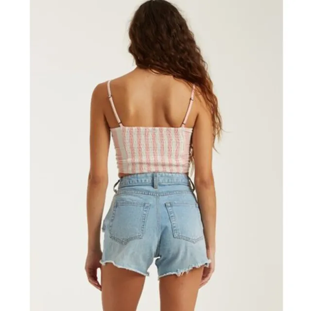 【BILLABONG】BILLABONG BEAUD UP TOP 背心 條紋粉 Outdoor(6508097GPE)
