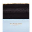 【BURBERRY 巴寶莉】專櫃經典款 LOLA金字LOGO格紋絎縫設計小羊皮拉鍊式斜背包(雙色可選)