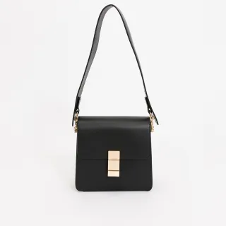 【RABEANCO】JENNINE方型雙背帶肩背包(黑)