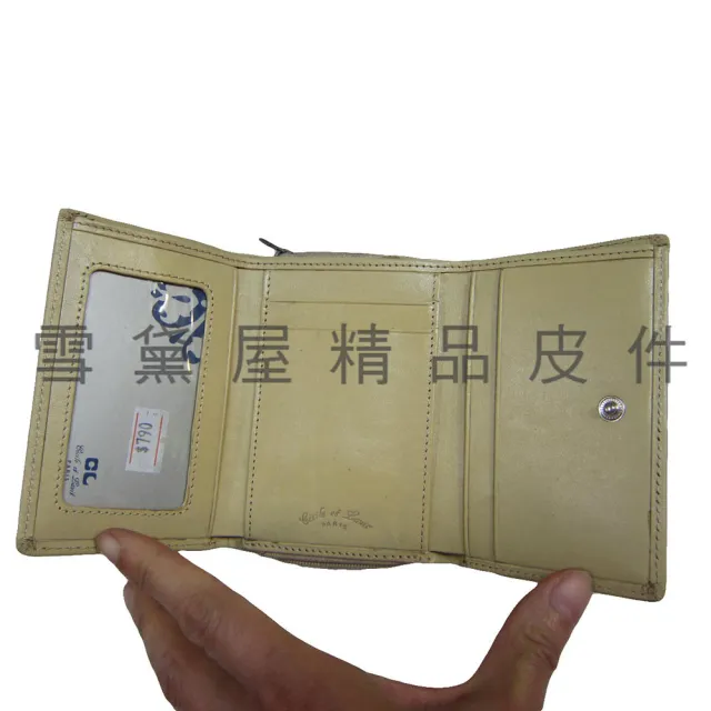 【SNOW.bagshop】雙11 短夾中性復古皮夾三折(暗扣+拉鍊式主袋100%進口牛皮革材質輕巧
