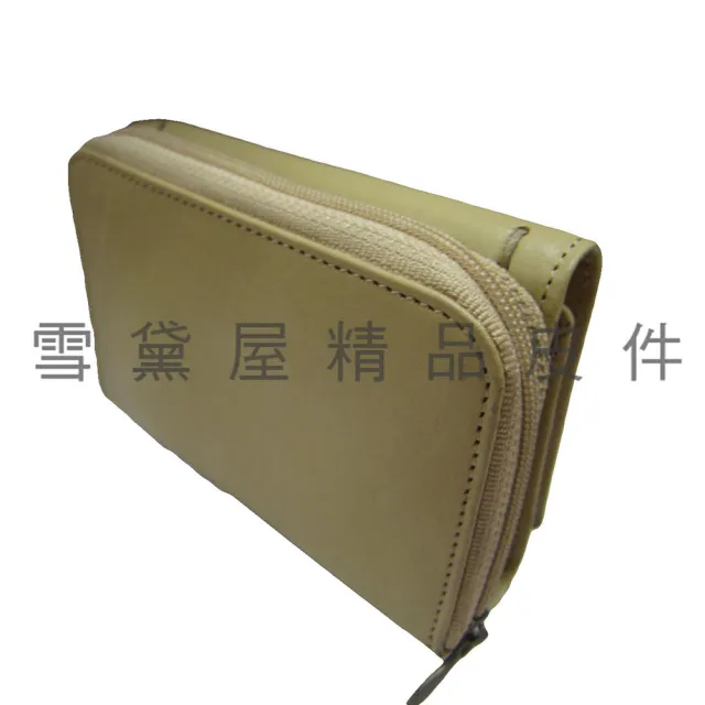 【SNOW.bagshop】雙11 短夾中性復古皮夾三折(暗扣+拉鍊式主袋100%進口牛皮革材質輕巧
