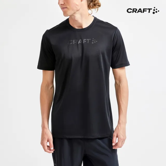 【CRAFT】男 CORE ESSENCE SS MESH TEE M BLACK 運動上衣(1908786-999000)