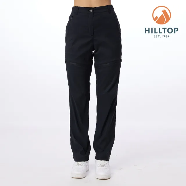 【Hilltop 山頂鳥】彈性兩截褲 女款 黑|PS08XF19ECA0
