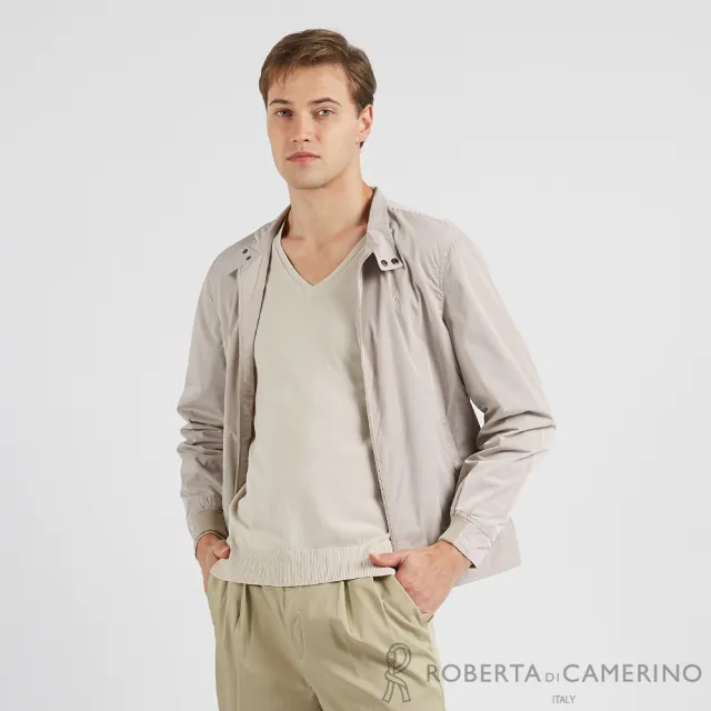 【ROBERTA諾貝達】男裝 時尚百搭 帥氣風衣夾克(米)