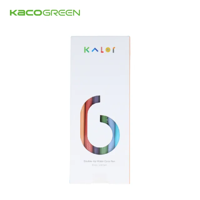 【KACOGREEN】KALOR綺采 6色可水洗雙頭柔繪筆(6款可選/柔繪筆/雙頭/可水洗/彈性毛筆芯/纖維細筆頭)