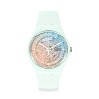 【SWATCH】Swatch New Gent 原創系列手錶 FLEETINGLY ICEBLUE 男錶 女錶 手錶 瑞士錶 錶(41mm)