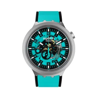 【SWATCH】MINT TRIM 大錶面金屬手錶/男錶/女錶/瑞士製造 SB07S111(47mm)