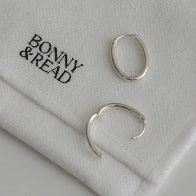 【BONNY & READ】[純銀] 歸零耳環(純銀 低敏銀針 圈圈耳環)