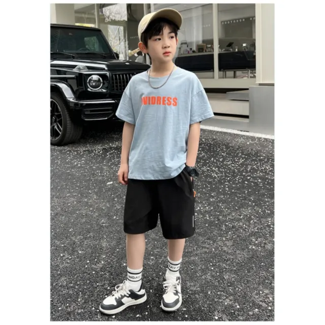 【安朵童舖】現貨韓版兒童男童冰絲涼感短褲童裝冰絲涼感短褲中大童五分褲(012/026)