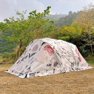 【MB露營狂】Flowcamp C. 花帳蓬(MB 設計師款 內帳 一房一廳 家庭帳 天幕 露營 逐露天下)
