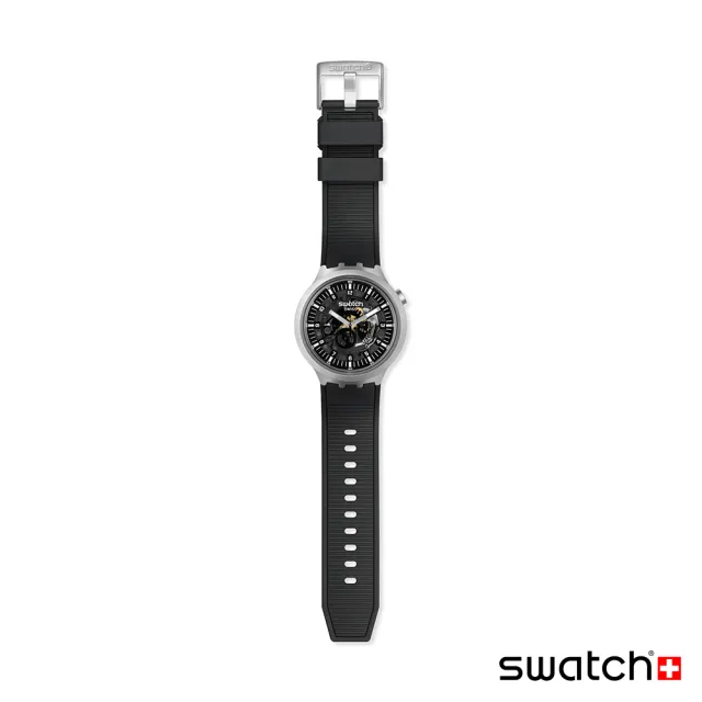 【SWATCH】DARK IRONY 大錶面金屬手錶/男錶/女錶/瑞士製造 SB07S105(47mm)