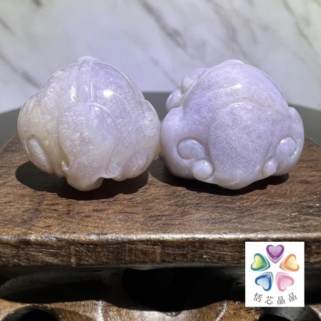 【恬芯晶品】老件珊瑚玉☆貅招財擺件組合 AZ3(招財擺飾風水擺設辦公桌開運財運發財玉母親節禮物)