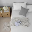 【GOLDEN-TIME】240織精梳棉三件式枕套床包組-牛奶白(雙人)