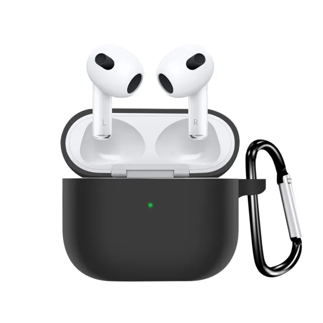 YOMIX 優迷】AirPods 3專用藍牙耳機增厚保護套(附贈掛鉤+防丟繩