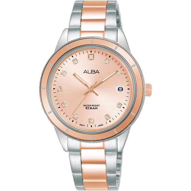 【ALBA】Active 活力運動女孩腕錶-粉34mm(VJ32-X333P / AG8M83X1)