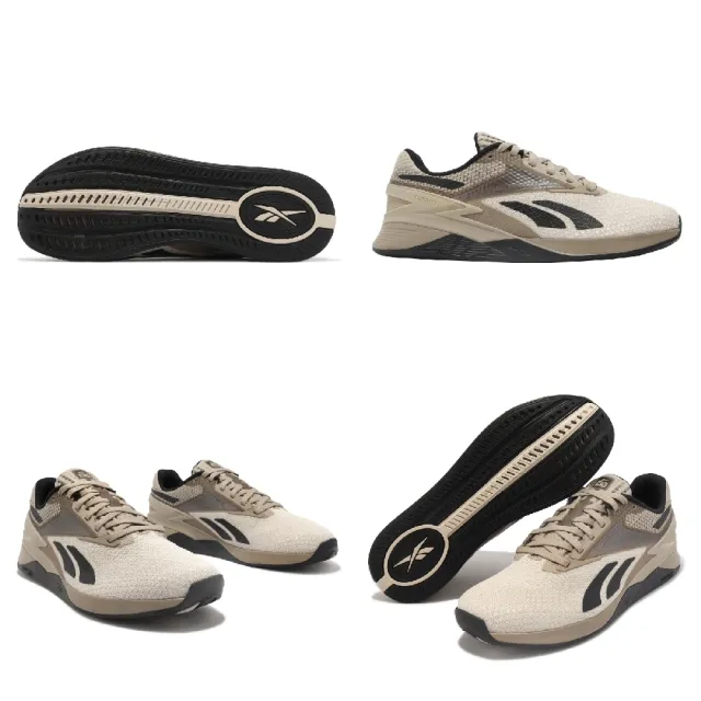 【REEBOK】訓練鞋 Nano X3 男鞋 卡其 黑 緩衝 支撐 健身 重訓 運動鞋(100033780)