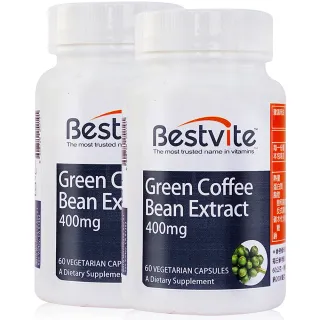 【Bestvite 必賜力】綠咖啡精華膠囊x2瓶(60顆/瓶)