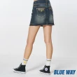 【BLUE WAY】女裝 修身鬚邊丹寧短裙 牛仔裙-BLUE WAY