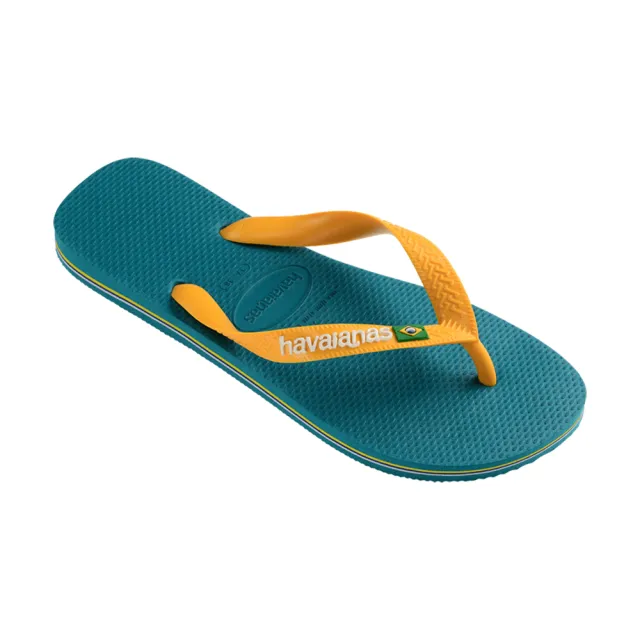 【havaianas 哈瓦仕】拖鞋 男鞋 女鞋 夾腳拖 國旗 Brasil Logo 綠色 4110850-1832U(哈瓦士)