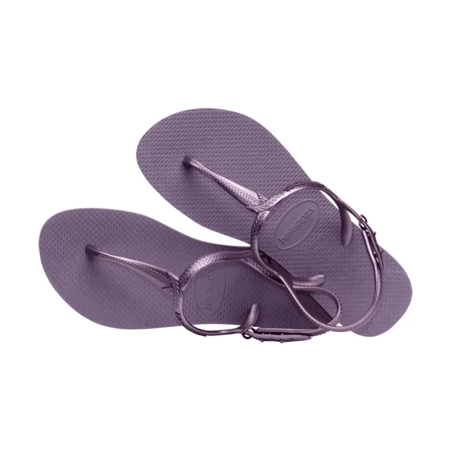 【havaianas 哈瓦仕】涼鞋 女鞋 拖鞋 夾腳拖 編織鞋帶 Twist 紫色 4144756-1780W(哈瓦士)