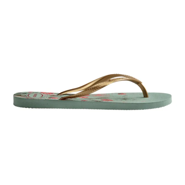 【havaianas 哈瓦仕】拖鞋 女鞋 夾腳拖 Slim Organic 綠色 4132823-1809W(哈瓦士)