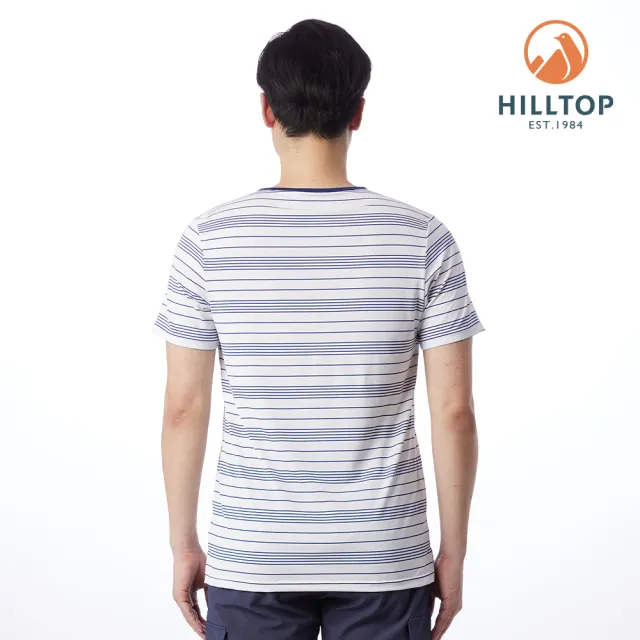【Hilltop 山頂鳥】條紋ZISOFIT T恤 男款 藍｜PS04XMF4ECEW