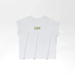 【Lee 官方旗艦】女裝 短袖T恤 / 胸前 小LOGO印花 連肩袖 共4色 季節性版型(LL230015)