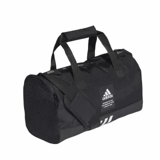 【adidas 愛迪達】健身包 4Athlts 行李袋 黑 愛迪達 小包 圓筒包 手提袋 側背包 運動包(HB1316)