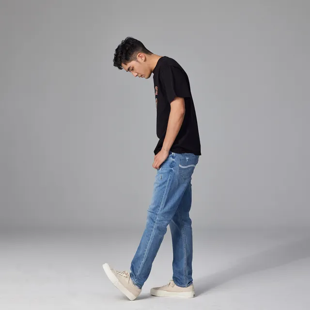 【Lee】男裝 牛仔褲 / 涼感 731 中腰舒適小直筒 淺藍洗水 / Jade Fusion 系列(LB317022905)
