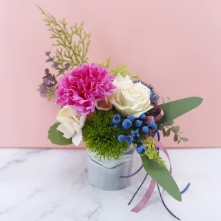 【HUGO DECO 榆果傢飾】進口紫康乃馨香氛花藝(仿真花/花禮/佈置/永不凋零)