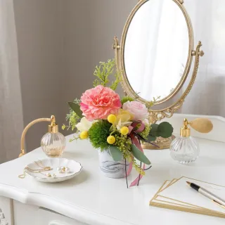 【HUGO DECO 榆果傢飾】進口深粉康乃馨香氛花藝(仿真花/花禮/佈置/永不凋零)