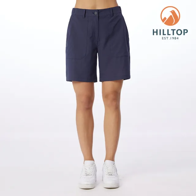 【Hilltop 山頂鳥】彈性短褲 女款 藍|PS09XF74ECE0