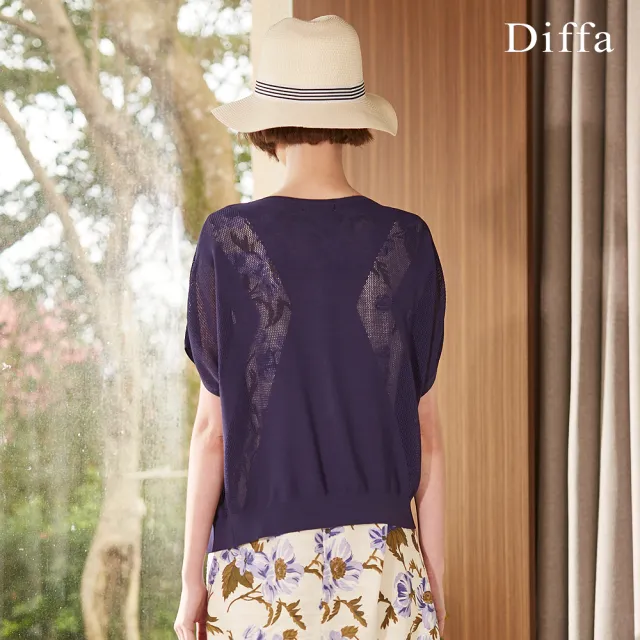 【Diffa】微透膚連袖罩衫-女