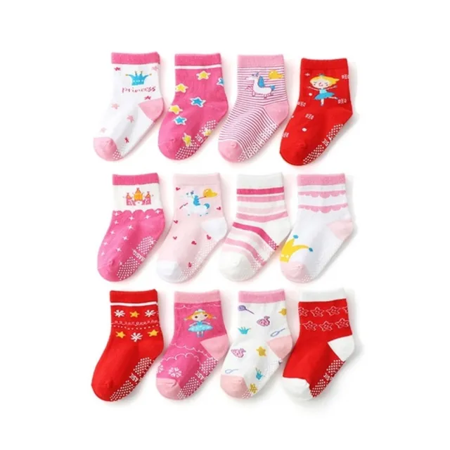 【Baby 童衣】寶寶襪子12雙入 多花色卡通童襪 88717(共６款)