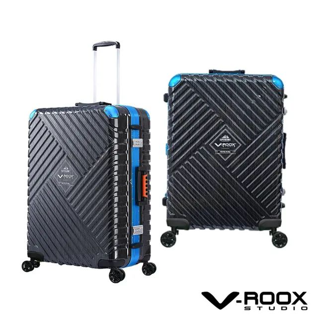 【V-ROOX STUDIO】FUN暑價 V-ROOX SUPERSONIC 28吋 立體超音速硬殼鋁框行李箱(大容量 好推好裝)