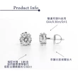 【CTJ】GIA 60分 D/I1 18K金 奇蹟光面鑽石耳環