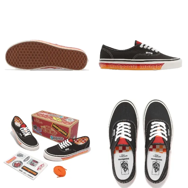 VANS】休閒鞋Authentic 44 DX 男鞋黑橘紅Mongoose 三方聯名