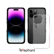 【Telephant太樂芬】iPhone 14 Pro Max EPI 水波紋抗污防摔手機殼-說不青