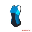 【SPEEDO】女 美型連身泳裝 Shaping(藍/黑)