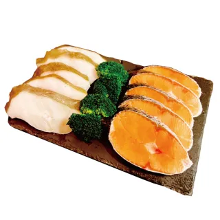 【小川漁屋】無肚洞鮮魚拼盤任選20片(智利鮭魚90g＋大比目魚切片90g)