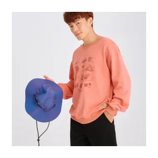 【OB 嚴選】復古印花圓領大學T 《KL1481》