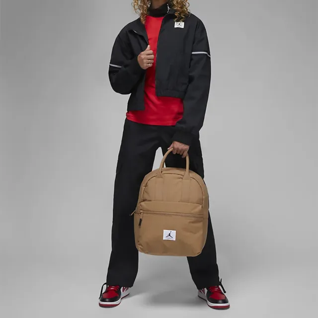【NIKE 耐吉】JORDAN WOMENS FLIGHT 13吋筆電夾層 後背包 棕色(WA0730-X17)
